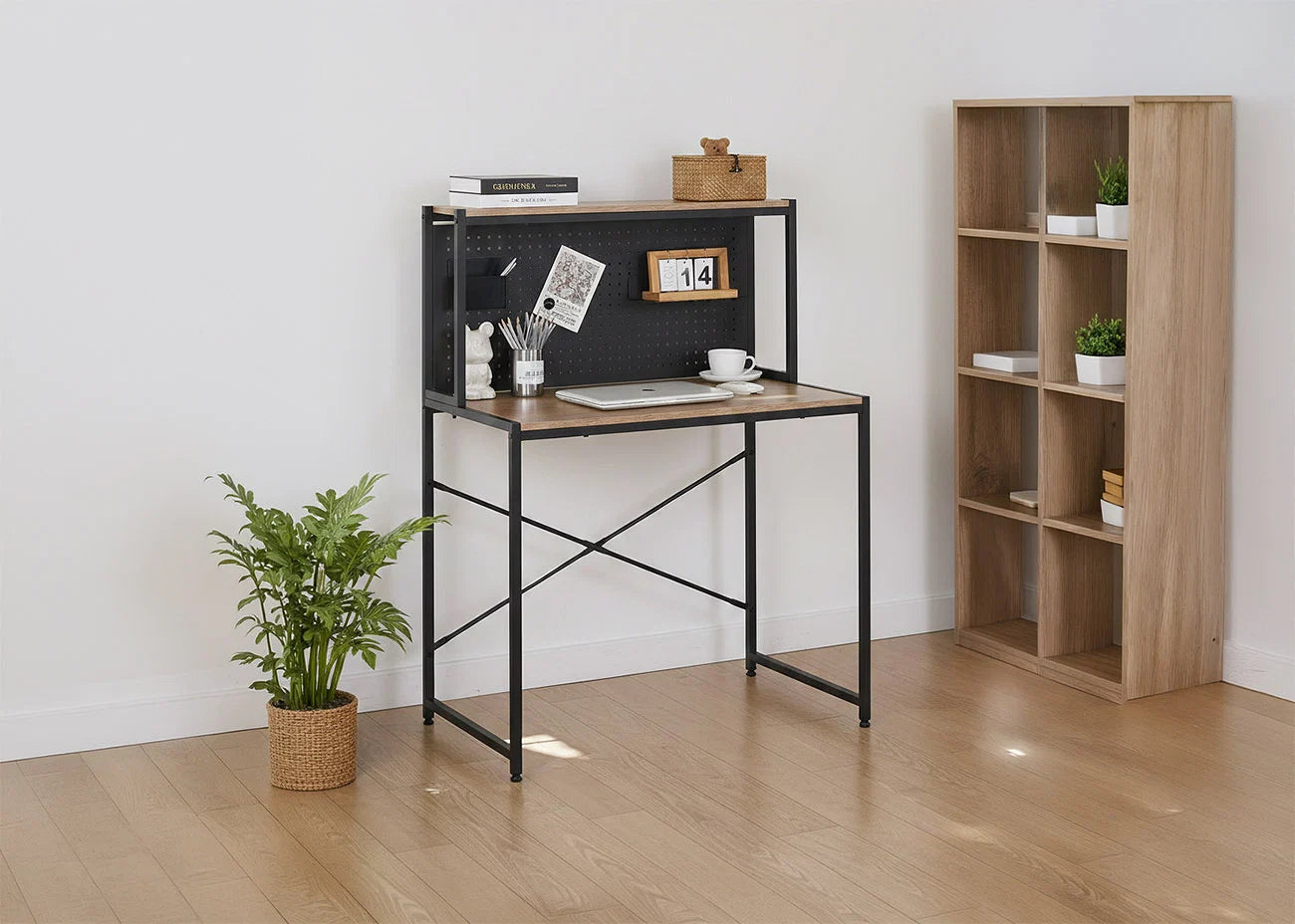 Escritorio Industrial  Estantería y Panel Organizador