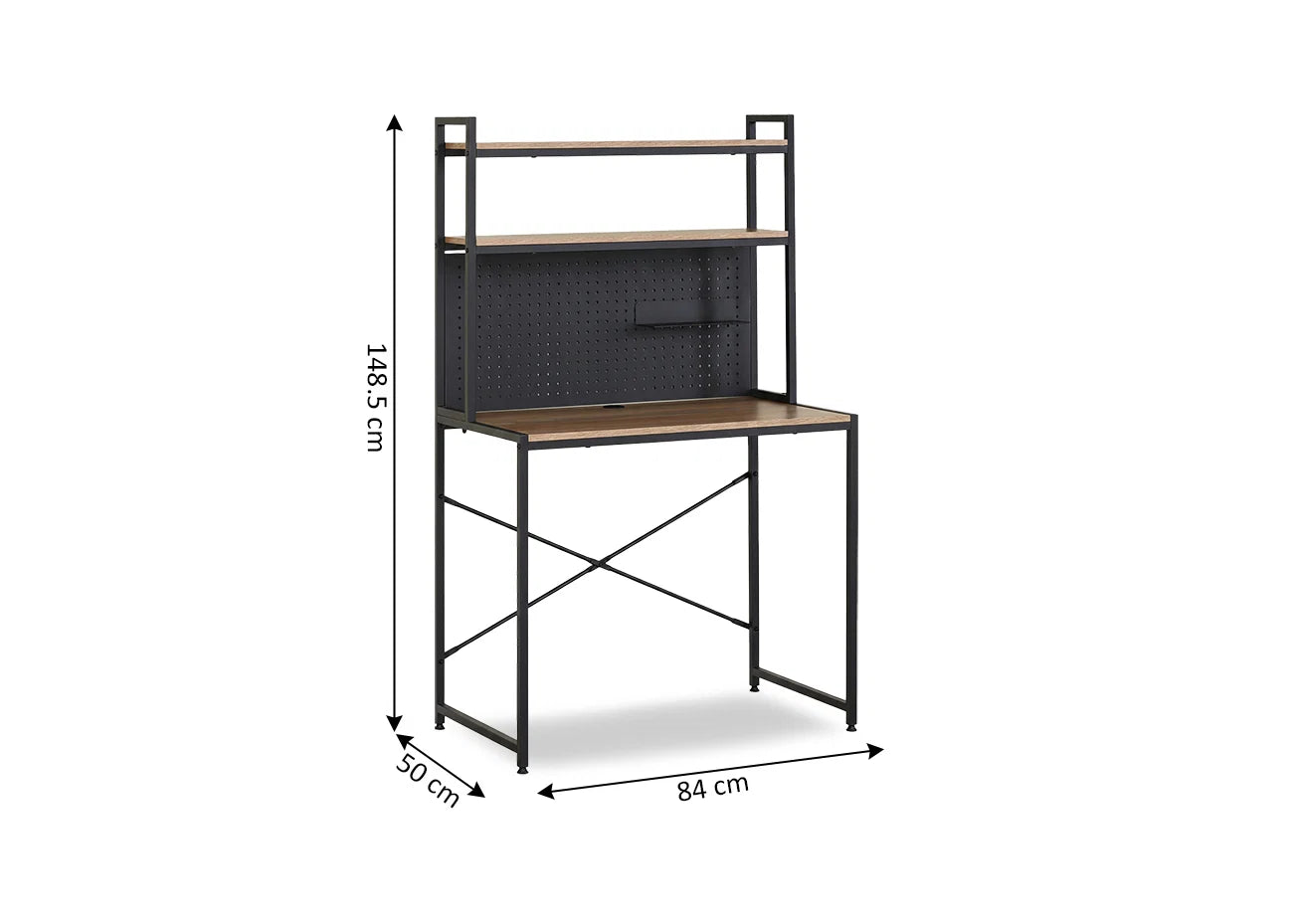 Escritorio Industrial  Estantería y Panel Organizador
