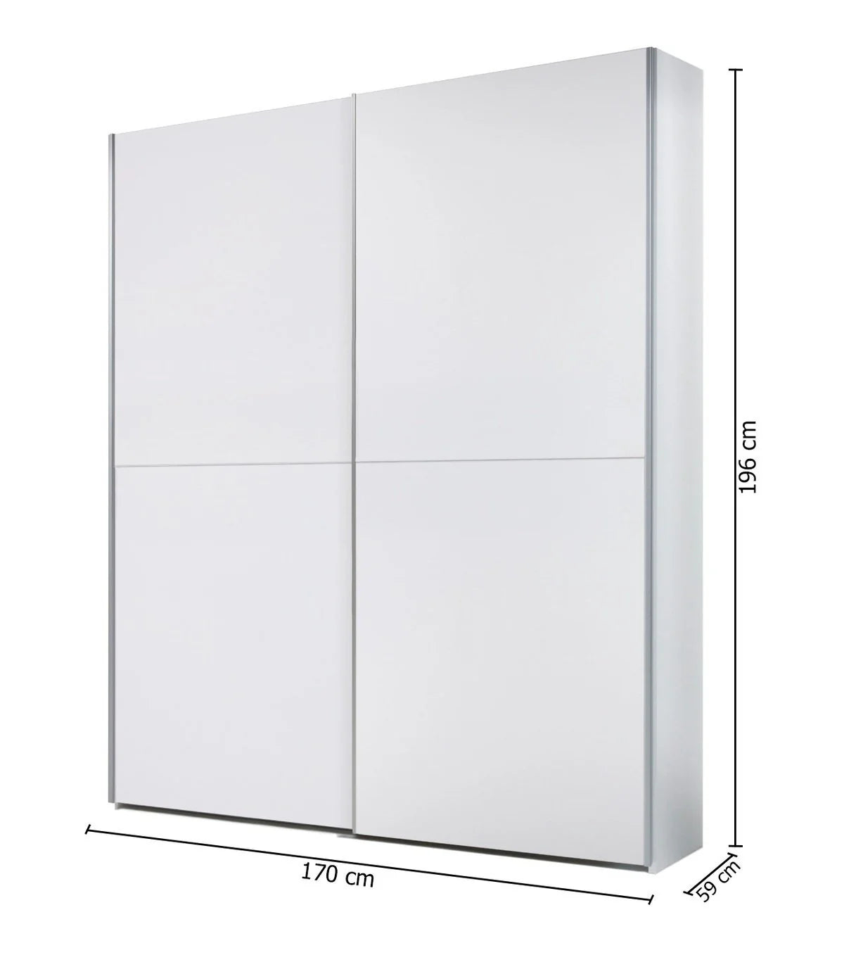 Armario 2 Puertas Correderas Time 196x170cm