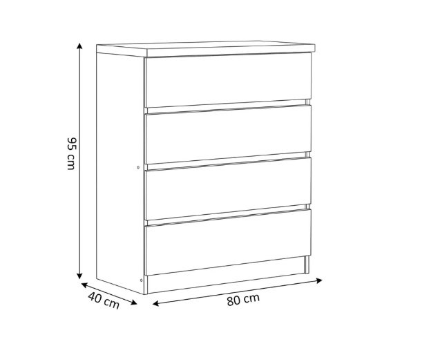 Comoda 4 Cajones CD-4