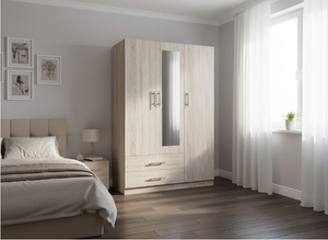 Armario de dormitorio 3 puertas con espejo