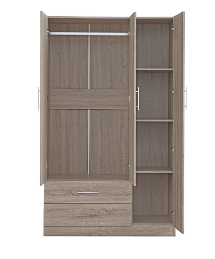 Armario de dormitorio 3 puertas con espejo