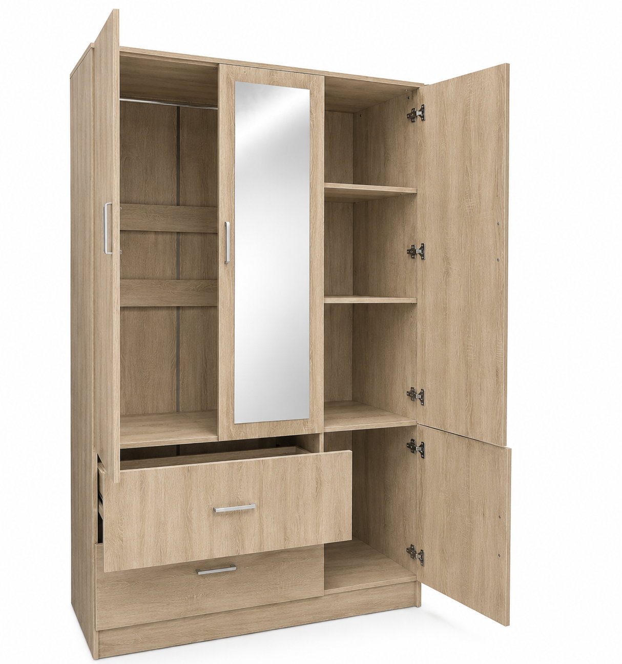 Armario de Dormitorio 3 puertas y 3 cajones WP
