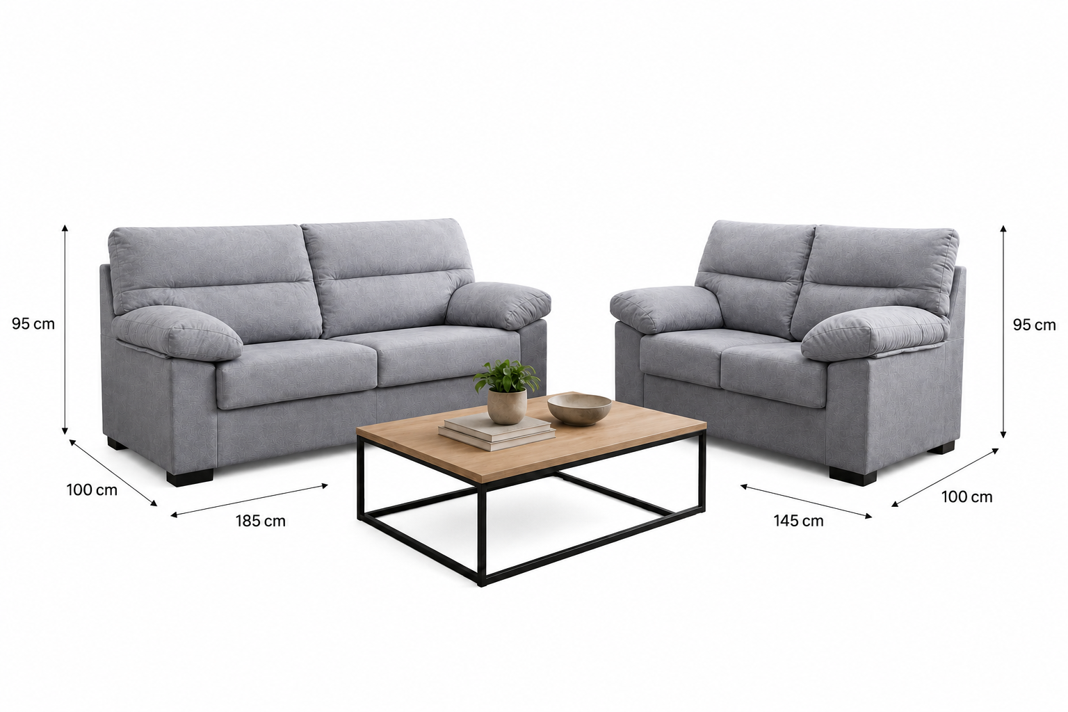 Conjunto de sofá 3+2 Valdini