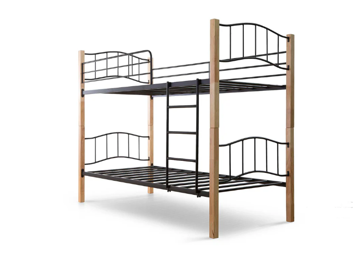 Litera doble cama de 90cm de madera con metal