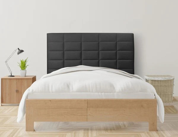 Cabecero de Cama Aitana. Tapizado en Polipiel de 117 cm de alto (para Camas de 135 o 150 cm)