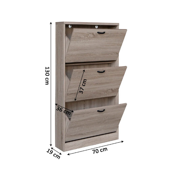 Zapatero Dune de 3 puertas