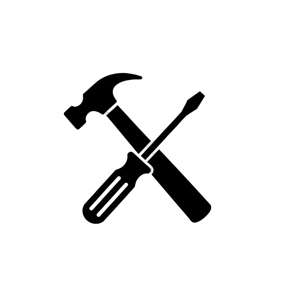 Icono de herramientas de montaje