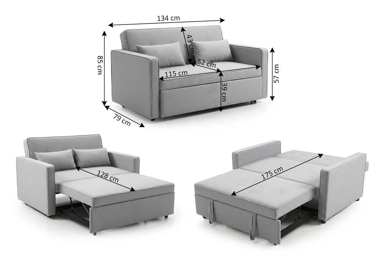 Sofa Cama de Matrimonio Japon 134cm